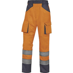 Reflexné pracovné nohavice MACH2 HV oranžové XL