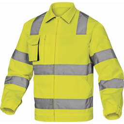 Reflexná pracovná bunda MACH2 HV žltá L