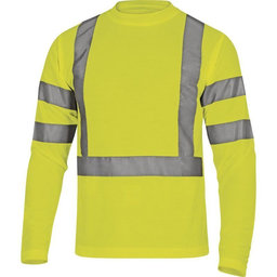 Reflexné tričko s dlhým rukávom STAR žlté XL