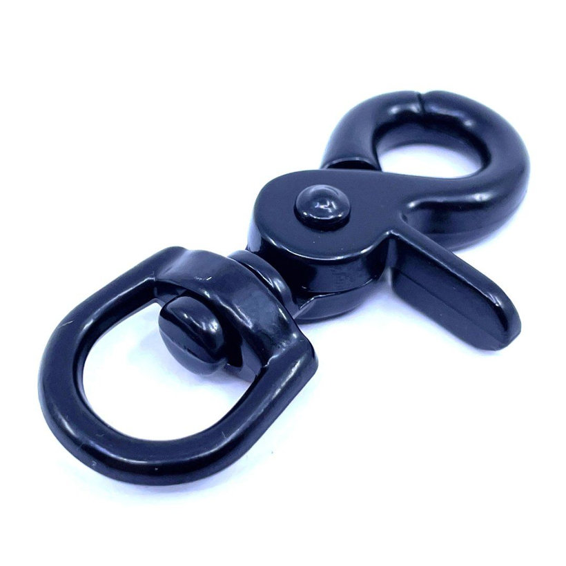 Karabína vypúšťacia čierna 45x10mm