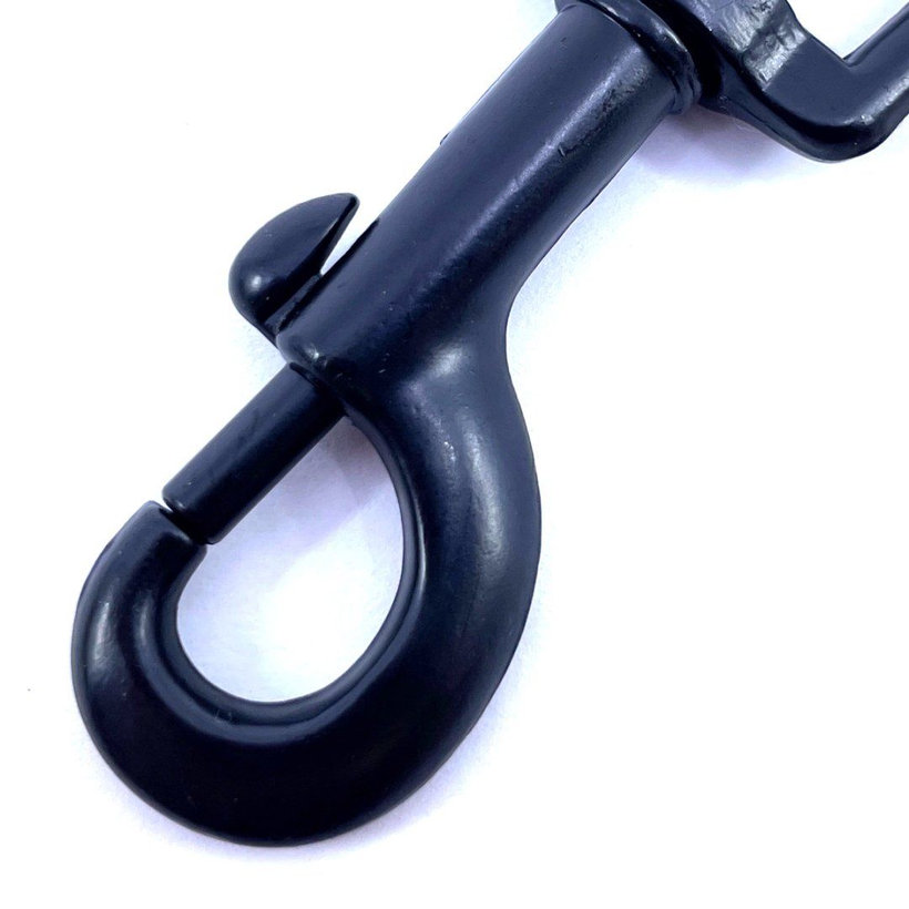 Karabína otočná čierna 53x13mm