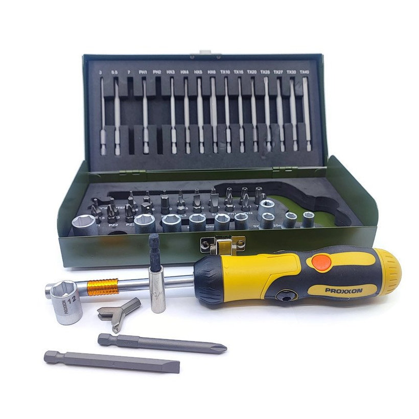 Sada bitov a hlavíc s račňovým kľúčom