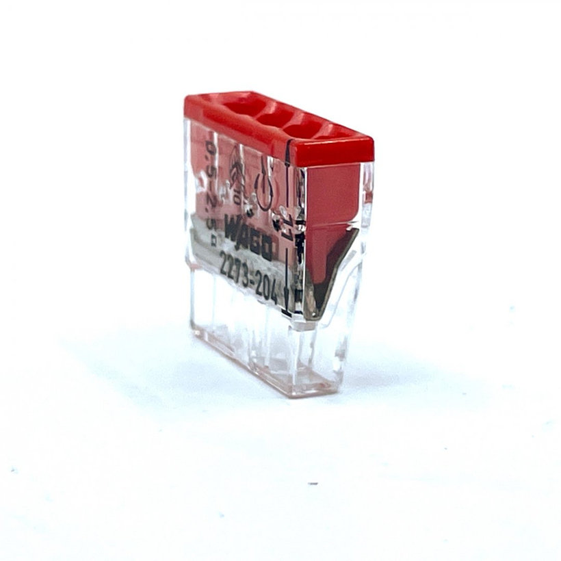 Spojovacia svorka bezskrutková - 4 vodiče