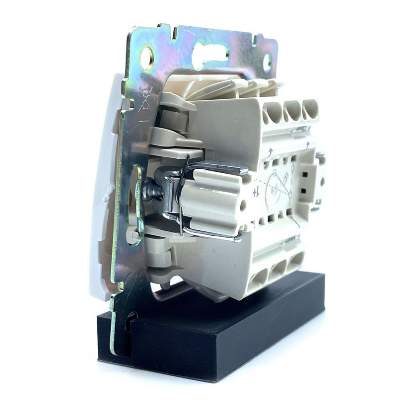 Valena vypínač žalúziový biely - tlačidlo