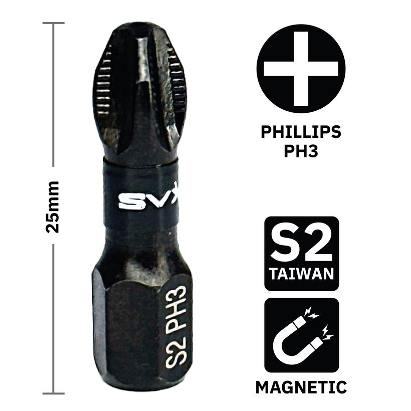 Bit magnetický PH3x25 mm