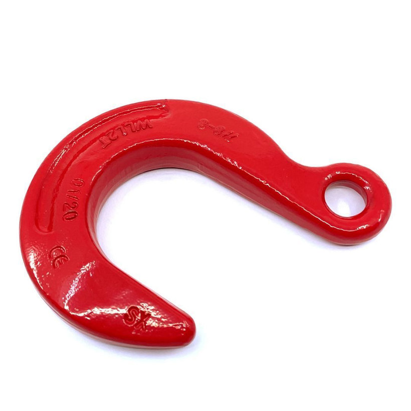 Zlievarenský hák s okom tr 80 červený 13mm