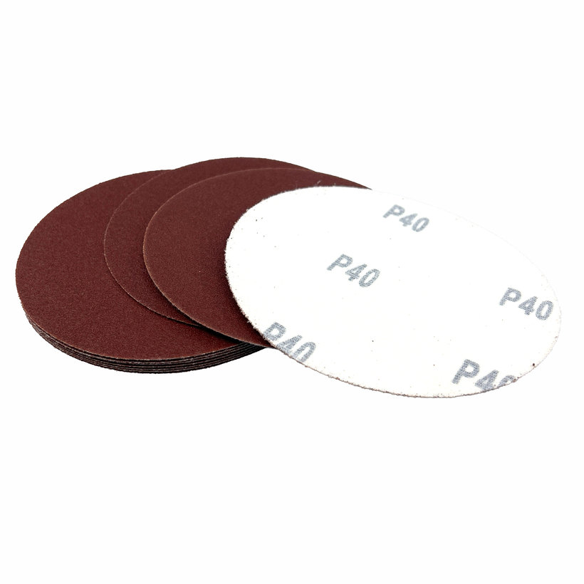 Brúsny papier na suchý zips - kruh 125 mm P40 - 10 ks