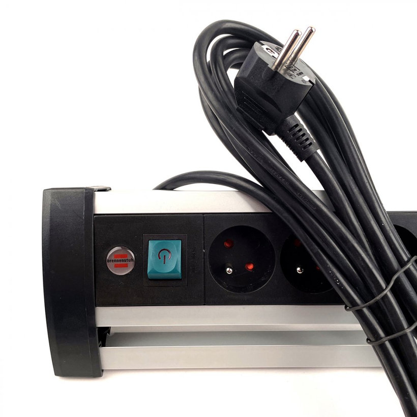 Predlžovací kábel Office-Line 6-zásuvkový čierny 3m