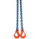Reťazový záves oko-2 hák tr 100 so skracovačom (1 m, 2000/1400 kg, 6 mm)