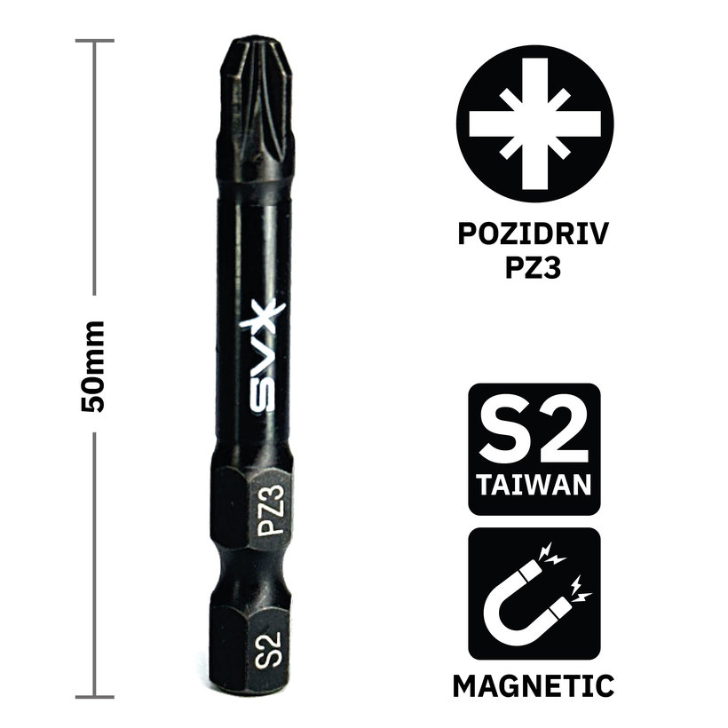 Bit magnetický PZ3x50 mm
