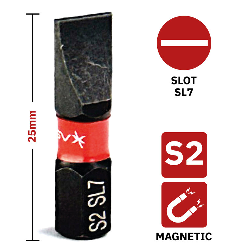 Bit magnetický SL7x25 mm