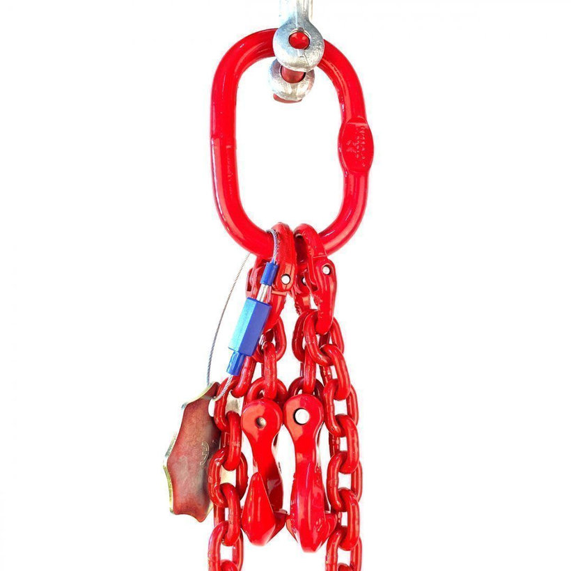 Reťazový záves oko-2 hák tr 80 so skracovačom (5,5 m, 4250/3150 kg, 10 mm)