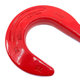 Zlievarenský hák s okom tr 80 červený 8mm