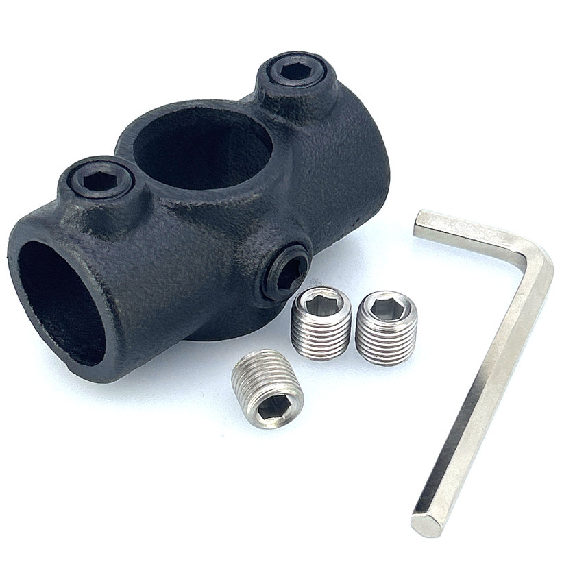 Spojovací článok tvar X 27 mm - čierny