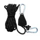 Kempingová kladka čierna 4mm/4m