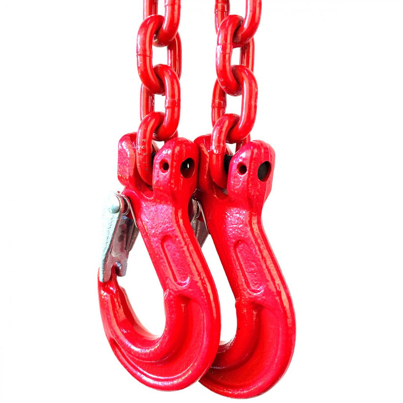 Reťazový záves oko-2 hák tr 80 so skracovačom (1 m, 1600 kg, 6 mm)