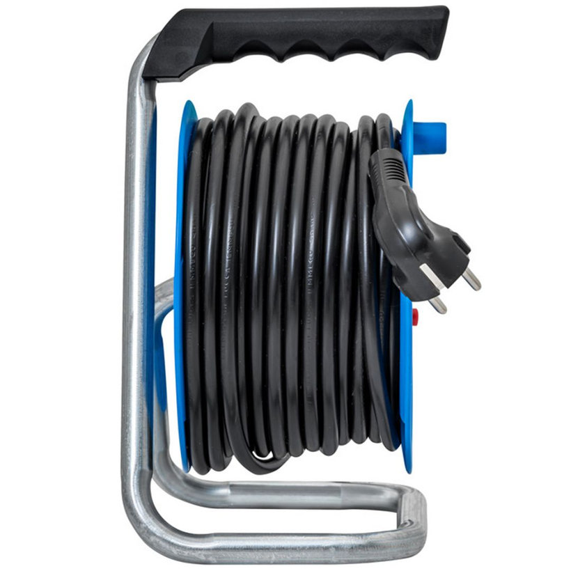 Predlžovací kábel na bubne, modrý 15m