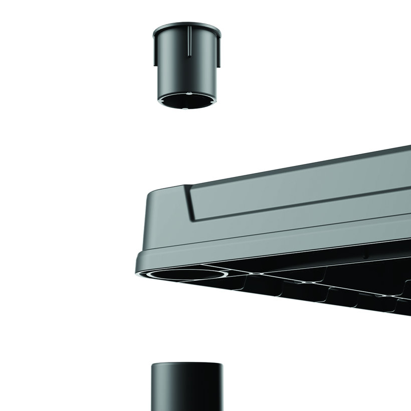 Plastový regál 74x32x134cm - 5 políc