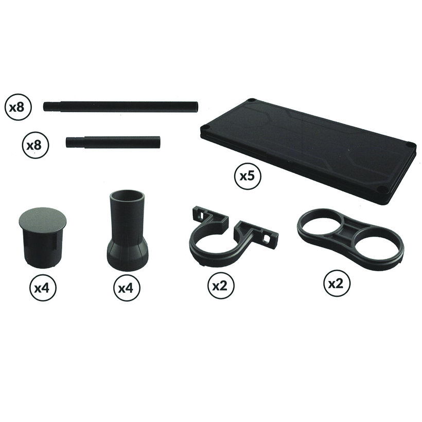 Plastový regál 74x32x134cm - 5 políc