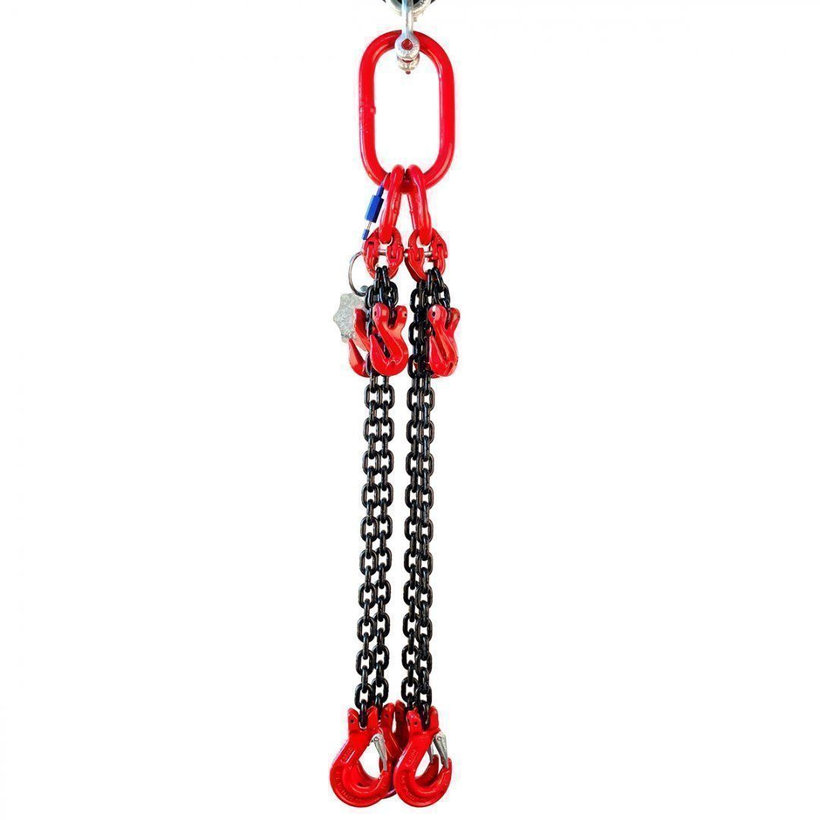 Reťazový záves oko-4 hák tr 80 so skracovačom (6m, 11 200/8000 kg, 13mm)