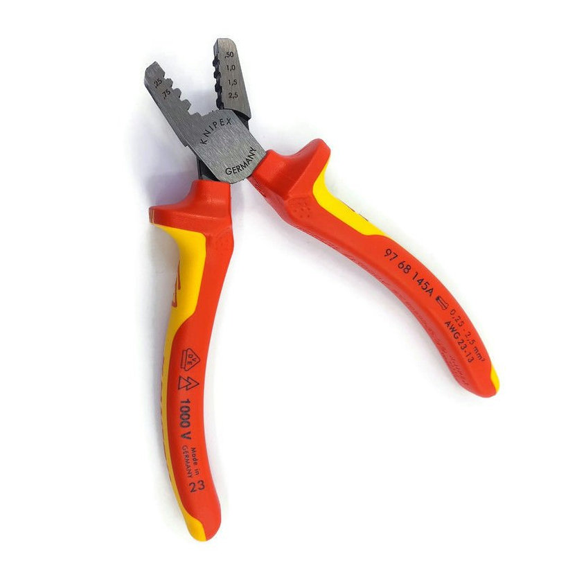 Kliešte lisovacie pre koncové dutinky 145 mm