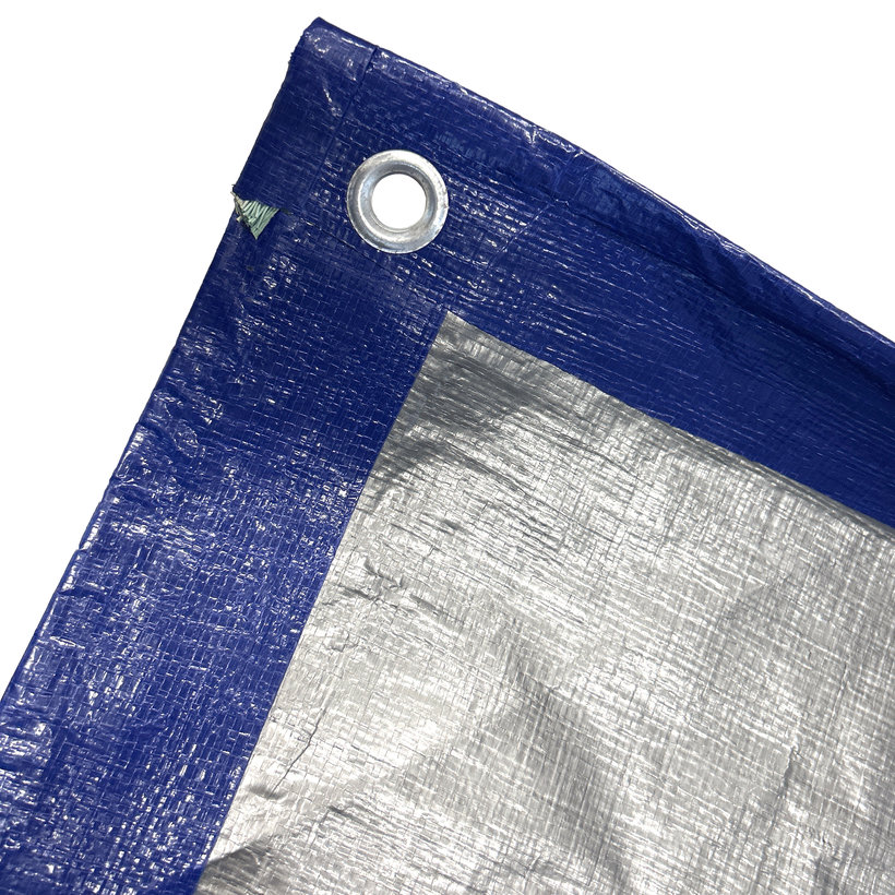 Plachta zakrývacia 2x8m modro-strieborná 200g/m²