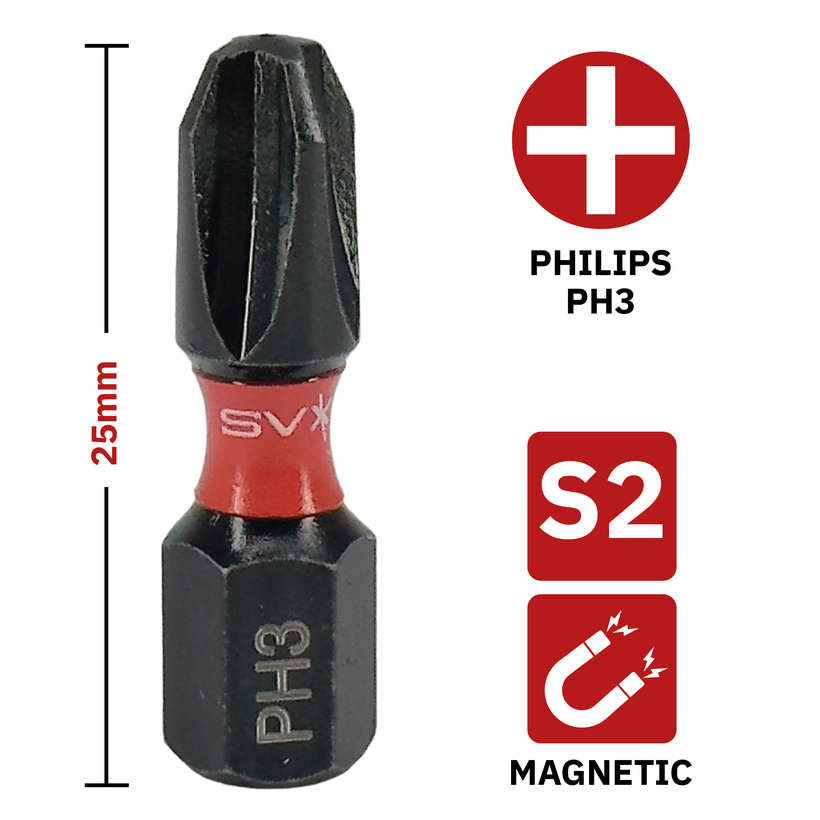 Bit magnetický PH3x25 mm