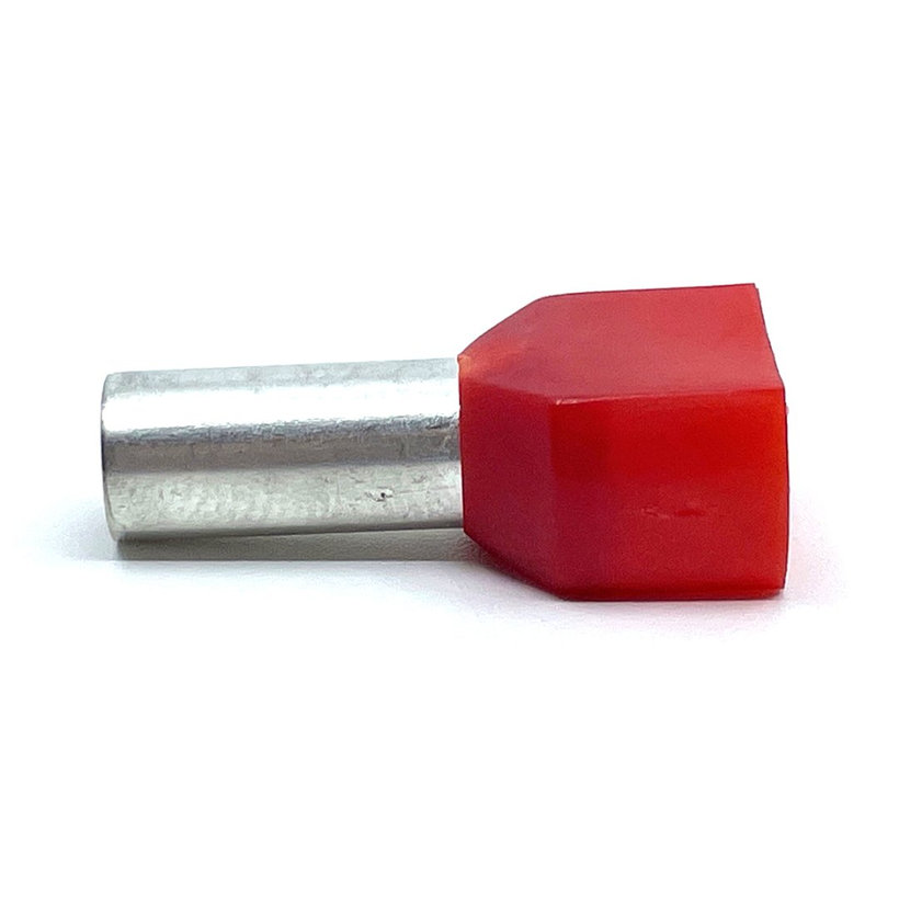 Dvojitá izolovaná káblová dutinka červená 10mm²