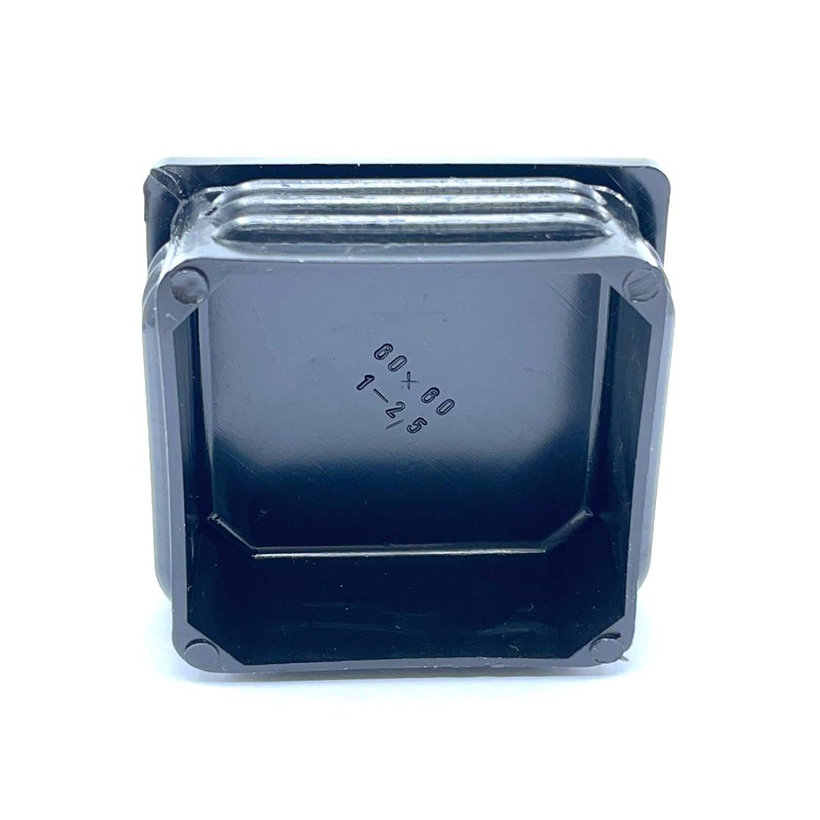 Záslepka štvorcová čierna 15x15x1-2mm