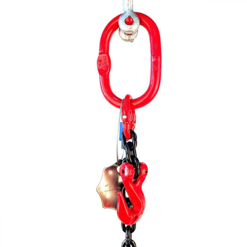 Reťazový záves oko-hák tr 80 so skracovačom (2 m, 3150 kg, 10 mm)
