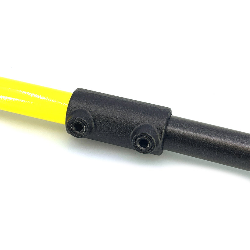 Rúrkový konektor 27 mm - čierny