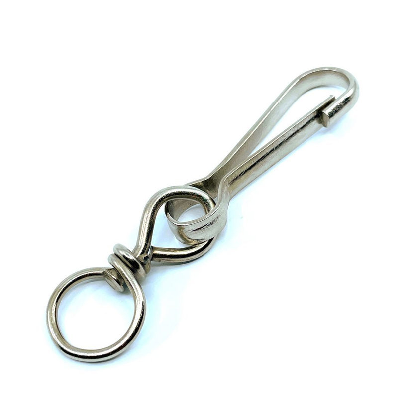 Pružinová karabínka s obrtlíkom zn 60mm