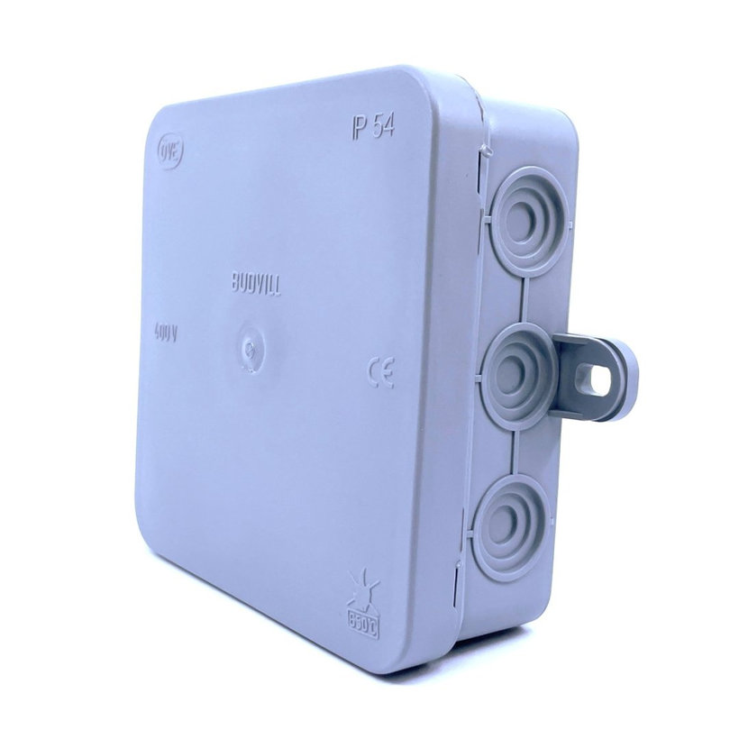 Nadomietková inštalačná krabica, šedá 75x75x40mm