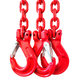 Reťazový záves oko-3 hák tr 80 so skracovačom (1 m, 2360/1700 kg, 6 mm)