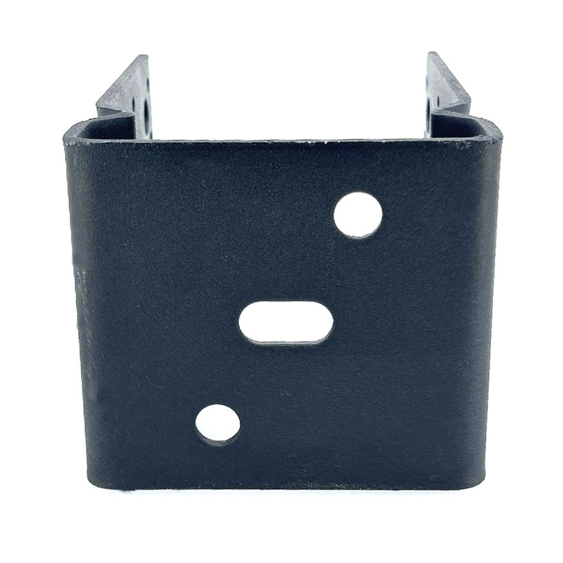 Noha stĺpa U s prelisom bez roxora 121x120x150mm čierna