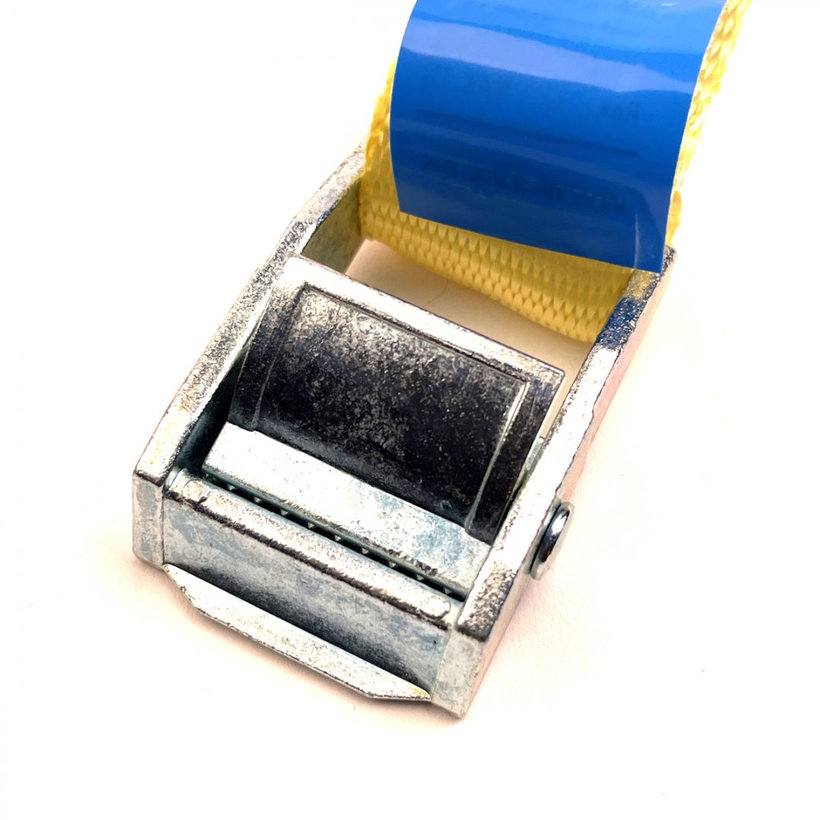 Jednodielny rýchloupínací pás so sponou a voľným koncom žltý 8M