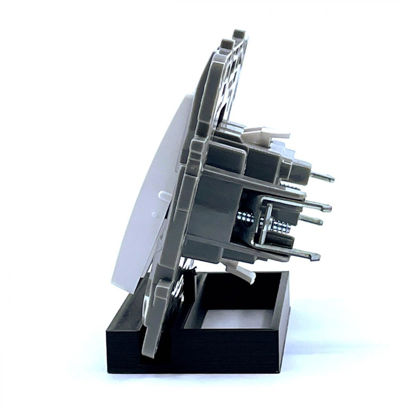 Niloé tlačidlo 1/0 biela