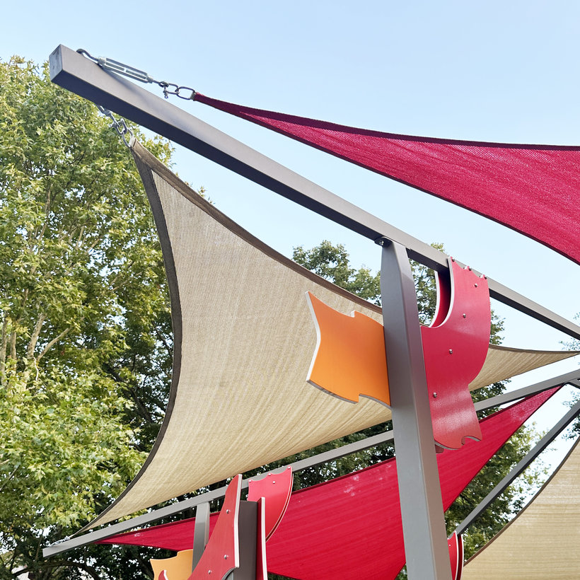 Tieniaca plachta antracit 3,6x3,6x3,6 m