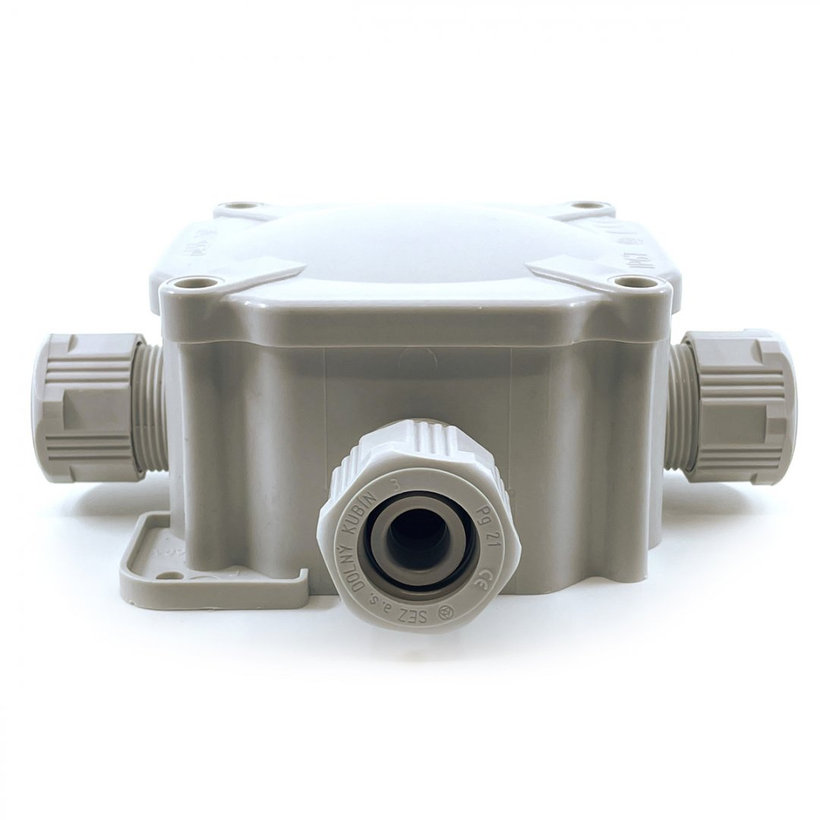 Krabica rozvodná 6455-27P/2 sivá 144x144x67mm