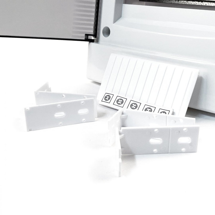 Rozvodnica zapustená biela U12 - C/P 283x232x106mm