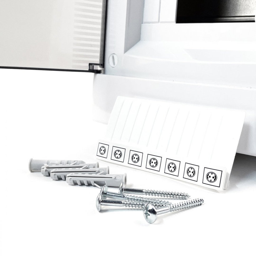 Rozvodnica nadomietková biela N8 - C/P 215x236x102mm