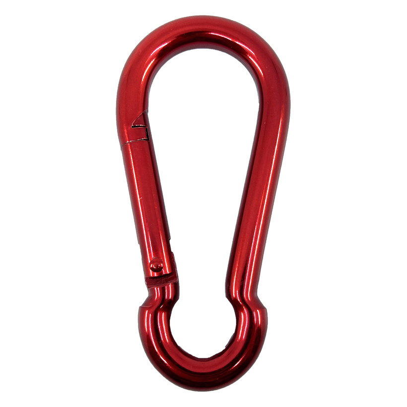 Karabína hasičská DIN 5299C červená 8mm