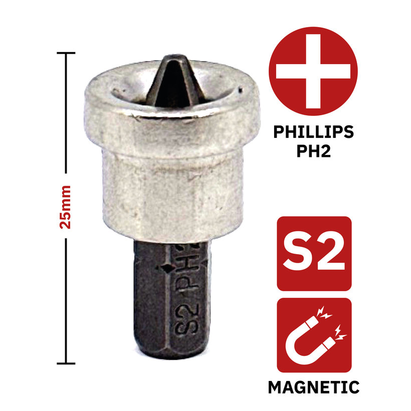 Bit na sadrokartón PH2x25 mm