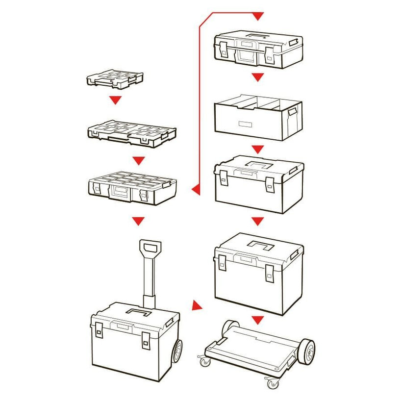 Box QBRICK® System PRO RED ULTRA HD 450x330x170mm