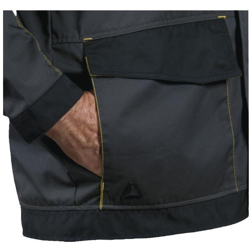 Pracovná bunda D-MACH sivá-žltá XXL