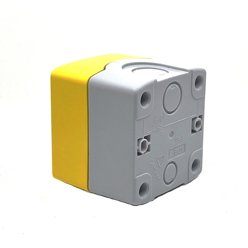 Krabicová zostava k tlačidlám žltá - 1x otvor