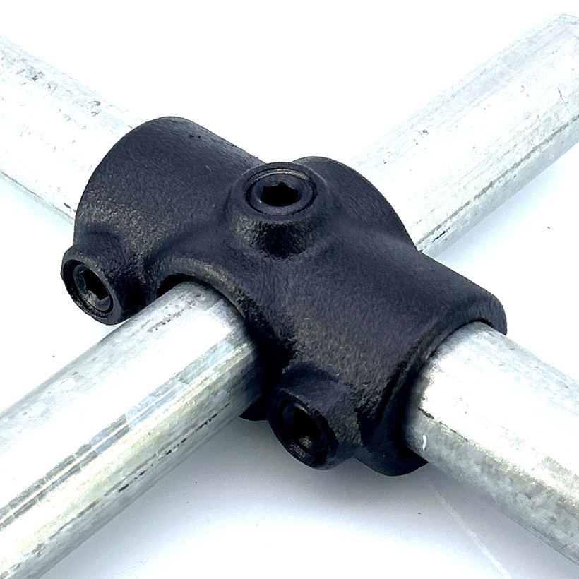 Spojovací článok tvar X 27 mm - čierny