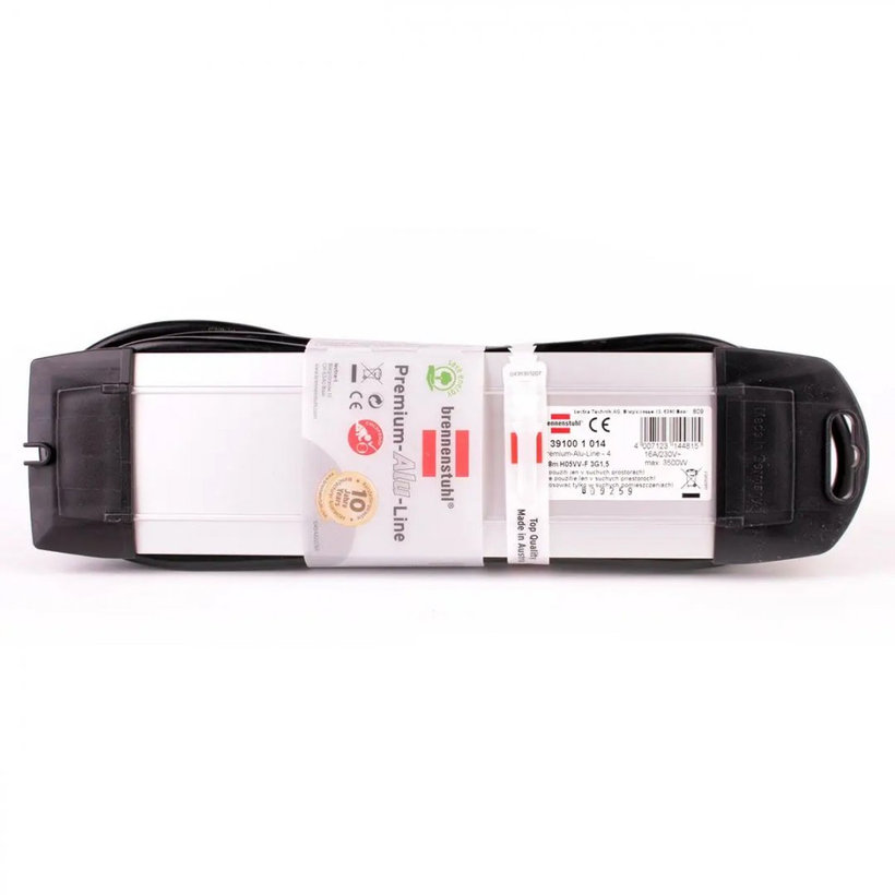 Predlžovací kábel 4-zásuvkový s vypínačom Alu-Line 1,8m