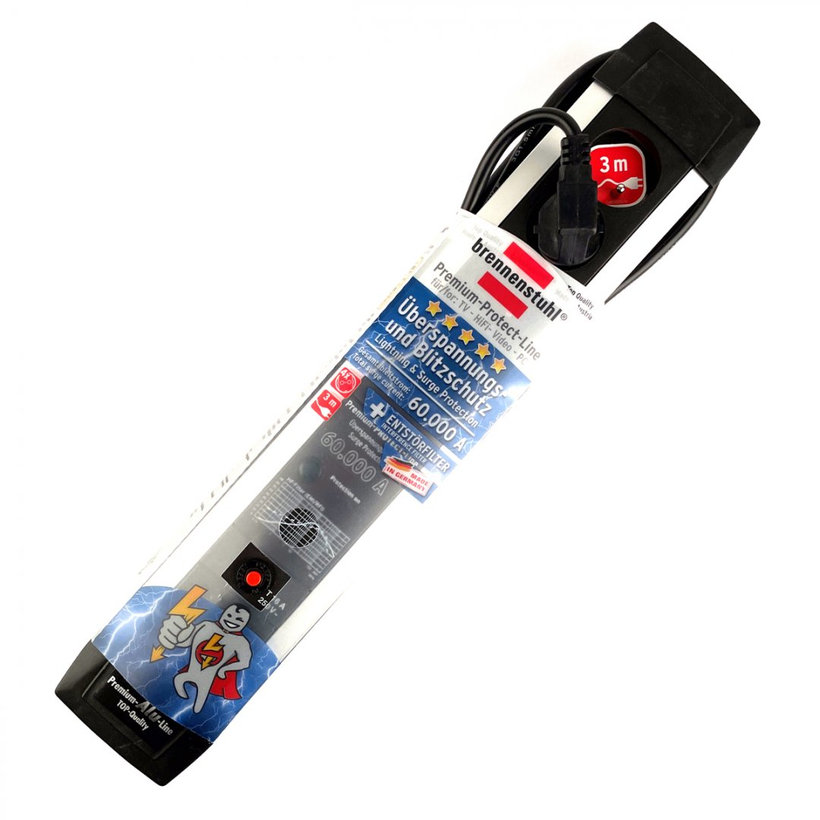 Prepäťová ochrana PROFESIONAL 60KA 3m - 4-zásuvková