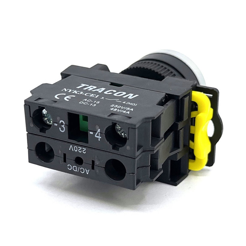 Tlačidlový spínač podsvietený zelený